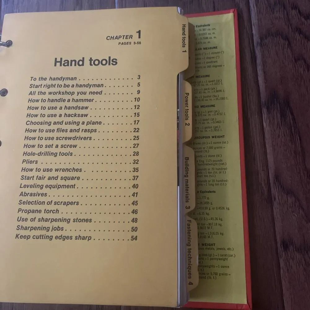 Vintage 1970 Better Homes and Gardens Handyman's Book 3-Ring‎ Binder Hardcover